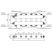 Модульный коллектор MK-150-6DUx25 (до 150 кВт, 2 магистр. подкл. G 1½″, 3 контура G 1″ вверх и 3 вниз)